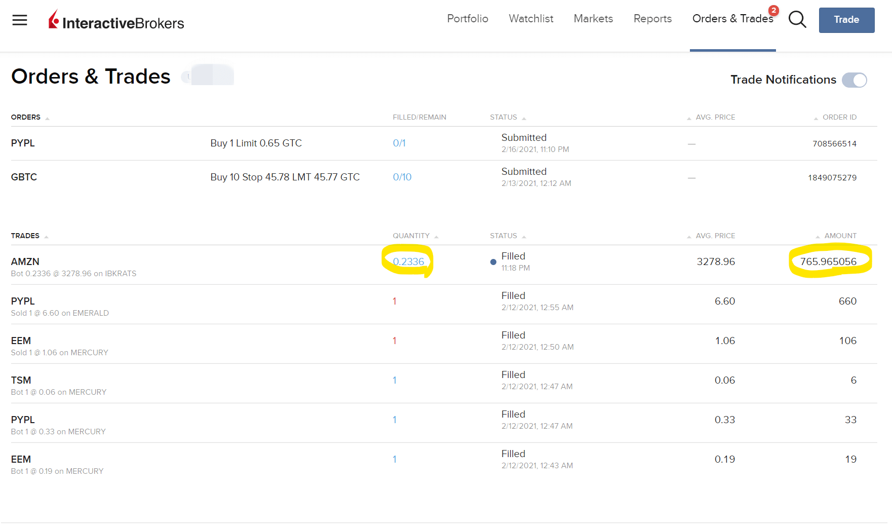 IB-Franctional Shares7 IB Franctional Shares7